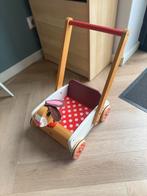 Loopwagen Janod, Kinderen en Baby's, Speelgoed | Houten speelgoed, Ophalen, Zo goed als nieuw