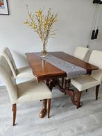 Te koop: antieke uitschuifbare eettafel, Ophalen, Gebruikt, 100 tot 150 cm, 50 tot 100 cm