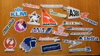 Luchtvaart stickers KLM, Skyteam, SAS, A380, Emirates, Delta, Verzamelen, Overige typen, Ophalen of Verzenden