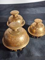 Drie messing olifanten bellen India., Ophalen of Verzenden
