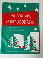 20 bekende kerstliederen piano en zang Gerard Hengeveld, Ophalen of Verzenden, Gebruikt, Zang