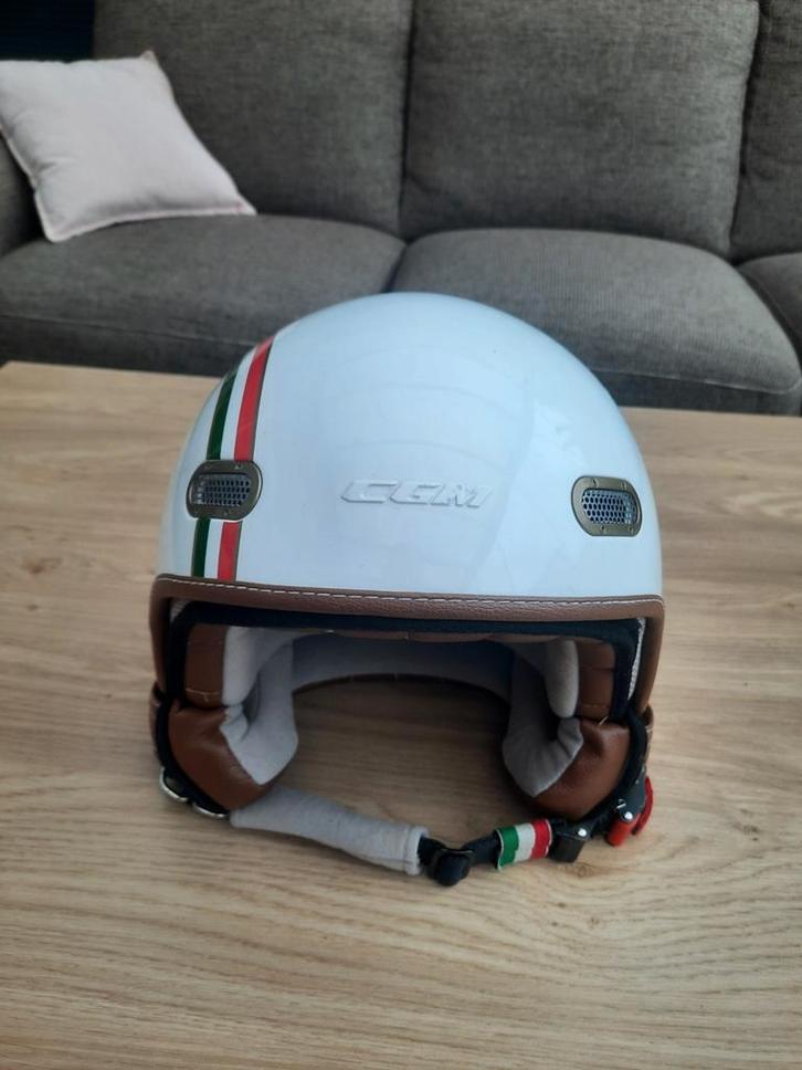 CGM jethelm Maat L, Motoren, Kleding | Motorhelmen, Dames, Heren, Jethelm, L, Overige merken, Tweedehands, Ophalen of Verzenden