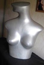 PASPOP METAALGRIJS KLEURIGE DAMES BUSTE , OOK LEUK ALS DECOR, Ophalen of Verzenden, Zo goed als nieuw, Paspop