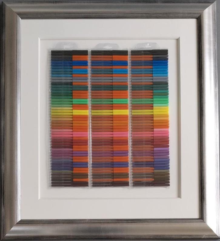 Rob Scholte – Made in China- Collage van viltstiften, Antiek en Kunst, Kunst | Schilderijen | Modern, Ophalen