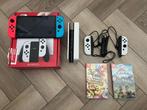 Nintendo switch OLED te koop, 2 spellen en extra Joy-con, Ophalen, Zo goed als nieuw, Met 1 controller, Switch OLED