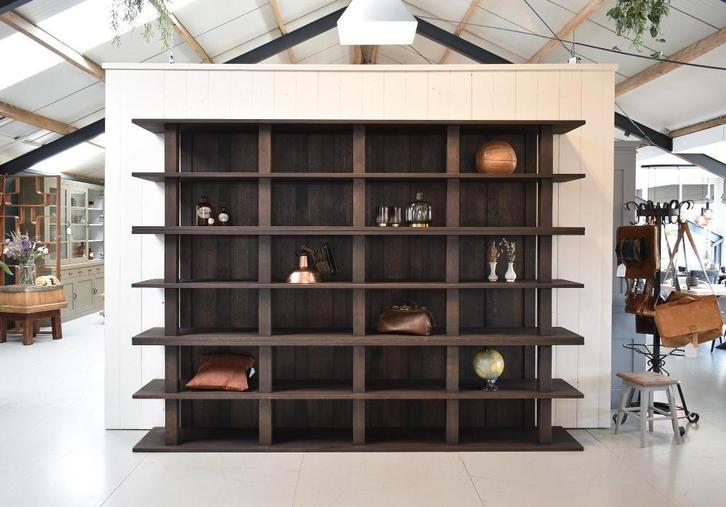 van €4645,- €2395 Roomdivider Wandkast Eiken Kast Massief, Huis en Inrichting, Kasten | Wandmeubels, Nieuw, 200 cm of meer, 300 cm of meer