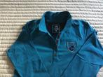 Human Nature polo l mouw maat M, Maat 38/40 (M), Blauw, Ophalen of Verzenden, Zo goed als nieuw