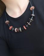 Rubberen design ketting, Sieraden, Tassen en Uiterlijk, Kettingen, Ophalen of Verzenden, Zo goed als nieuw, Overige materialen