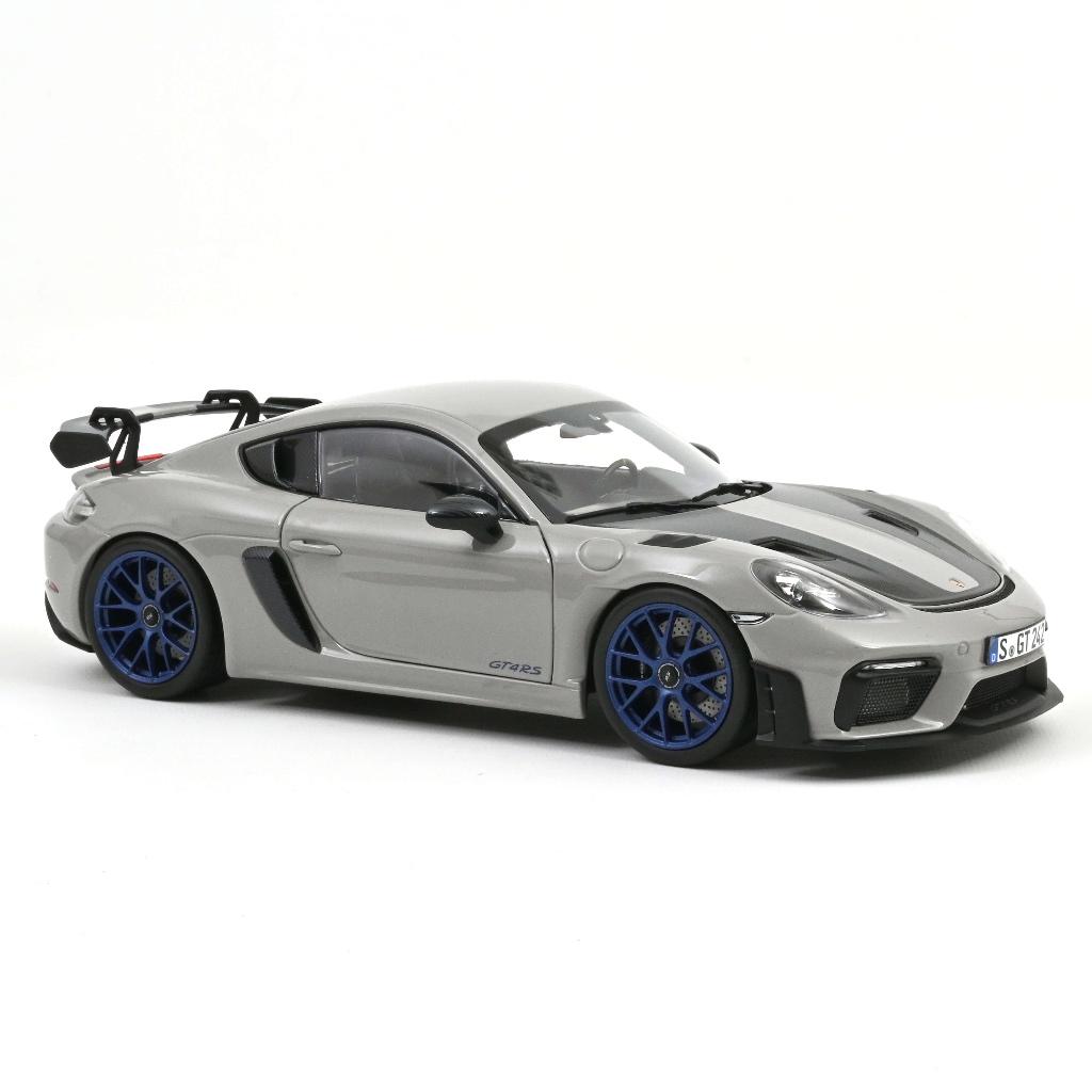 Porsche Cayman GT4 RS Weissach Zilver 2023 1/18 NOREV 187253
