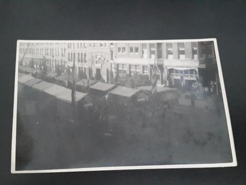 fotokaart, weekmarkt Rotterdam, Spanjaardstraat,  ongelopen., Verzamelen, Foto's en Prenten, Gebruikt, Foto, 1940 tot 1960, Verzenden
