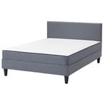 Bed (140x200) - Wegens verhuizing ZONDER MATRASS, Gebruikt, Tweepersoons, 200 cm, Grijs