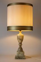Klassieke vintage tafellamp natuursteen/albast 72,5 cm hoog, Overige materialen, 50 tot 75 cm, Ophalen of Verzenden, Zo goed als nieuw