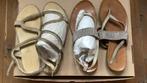 Merk sandaaltjes 2 paar taupe 37, Gedragen, Sandalen of Muiltjes, Ophalen of Verzenden, Overige kleuren