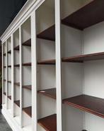 XXL Bibliotheekkast | Brede boekenkast Grijs / Eiken  #2423, Huis en Inrichting, Niet ingevuld, Met plank(en), Gebruikt, 200 cm of meer