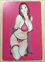 Sexy Pin Up Dame anime hentai Bikini Metalen Bord, Verzenden, Nieuw, Plaatje, Poster of Sticker