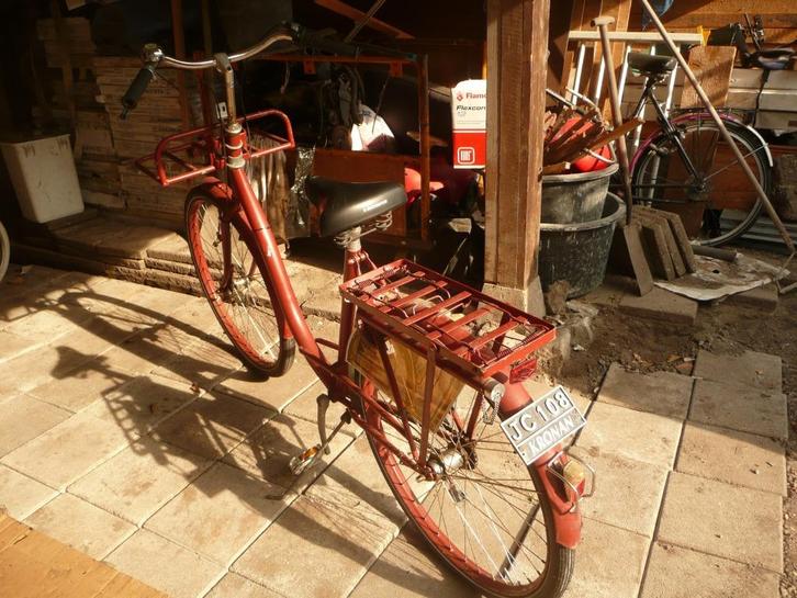 Kronan oude postfiets / transportfiets, Fietsen en Brommers, Fietsen | Heren | Herenfietsen, Gebruikt, Overige merken, Versnellingen