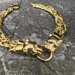 14k gouden armband panter model schakel nieuw, Ophalen of Verzenden, Nieuw, Goud