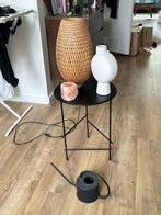 Kwantum bijzettafel tafeltje zwart nachtkastje, Minder dan 55 cm, Rond, Zo goed als nieuw, Ophalen