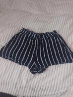 Dames korte broek strepen, H&M, Kort, Zwart, Maat 42/44 (L)