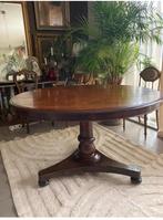 Tafel. Laat Empire mahoniehouten tafel, Gebruikt, Empire, 150 tot 200 cm, Ophalen of Verzenden