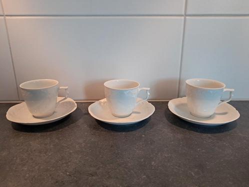 Rosenthal classic rose collection 3x koffiekopje met schotel, Antiek en Kunst, Antiek | Servies los, Ophalen of Verzenden