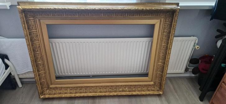 Schilderijlijst, Huis en Inrichting, Woonaccessoires | Lijsten, Gebruikt, 75 cm of meer, Hout, Ophalen
