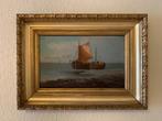 Mooi oud schilderijtje met  zeezicht, Antiek en Kunst, Kunst | Schilderijen | Klassiek, Ophalen of Verzenden