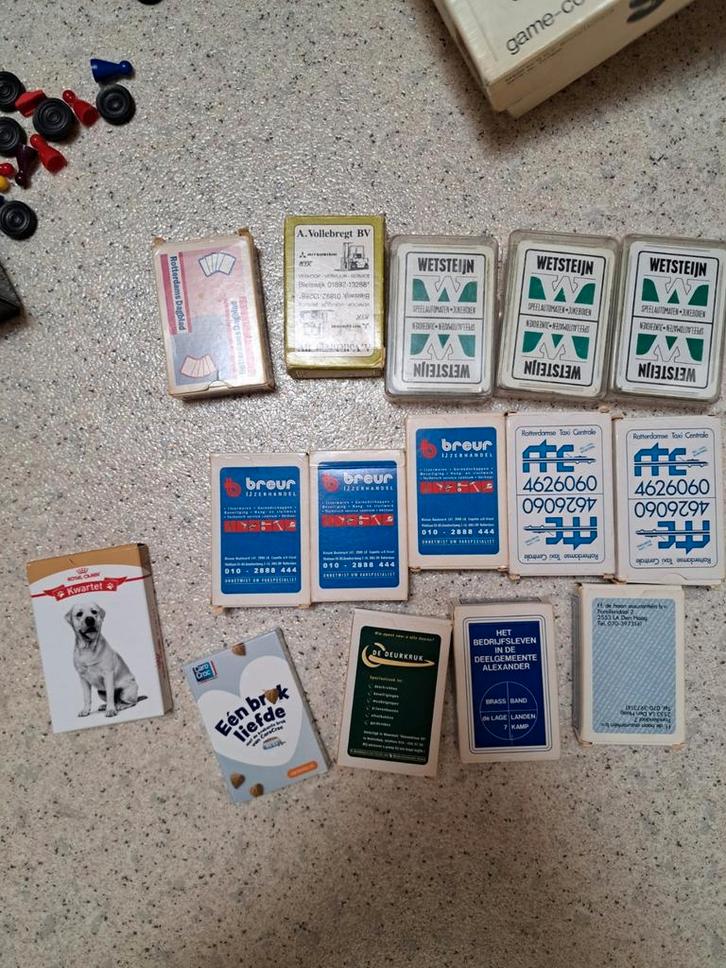 Vintage Kaartspellen Collectie, Hobby en Vrije tijd, Gezelschapsspellen | Bordspellen, Gebruikt, Een of twee spelers, Drie of vier spelers