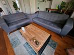2&3 zits bankstel - antraciet - bezorging mogelijk, Ophalen, Gebruikt, Driepersoons, 75 tot 100 cm