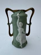 Art Nouveau bisquit porselein vaasje 1890, Ophalen of Verzenden