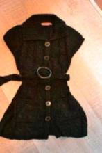 116 vest zwart, Kinderen en Baby's, Kinderkleding | Maat 116, Ophalen of Verzenden, Gebruikt, Meisje, Trui of Vest