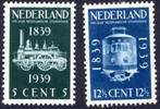 Spoorwegjubileumzegels, NVPH 325-326, ongebruikt, Ophalen of Verzenden, T/m 1940, Postfris