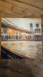 3D Schilderij Brooklyn Bridge Zonsondergang, Ophalen, Minder dan 50 cm, Minder dan 50 cm, Print