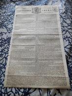 LEEUWARDER COURANT februari 1839 + zegels, Verzamelen, Tijdschriften, Kranten en Knipsels, Verzenden, Voor 1920, Nederland, Krant