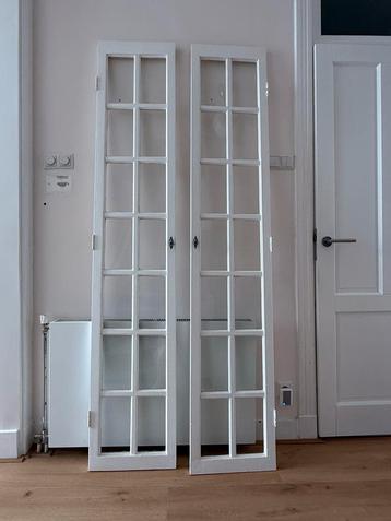 Set van 2x vitrine kastdeuren 209x39,5x3cm beschikbaar voor biedingen