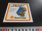 sticker SHELL helpt Veilig omgaan met flessegas Niet storen, Ophalen, Zo goed als nieuw, Bedrijf of Vereniging