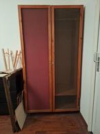 Garderobe kast met geperforeerde deuren, Huis en Inrichting, Kasten | Boekenkasten, Ophalen, Gebruikt, 50 tot 100 cm, Metaal