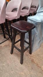 7 NIEUW houten mammoet kruk RESTPARTIJ horeca cafe mancave !, 5 krukken of meer, 60 tot 90 cm, Nieuw, Ophalen of Verzenden