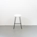 6 Hay about a stool AAS38 Wit leer 75 cm, Huis en Inrichting, Barkrukken, Niet ingevuld, Niet ingevuld, Zo goed als nieuw, Metaal