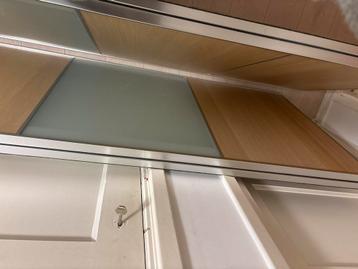 4 IKEA Pax kledingkast schuifdeuren - Glas & Hout - afbeelding 3