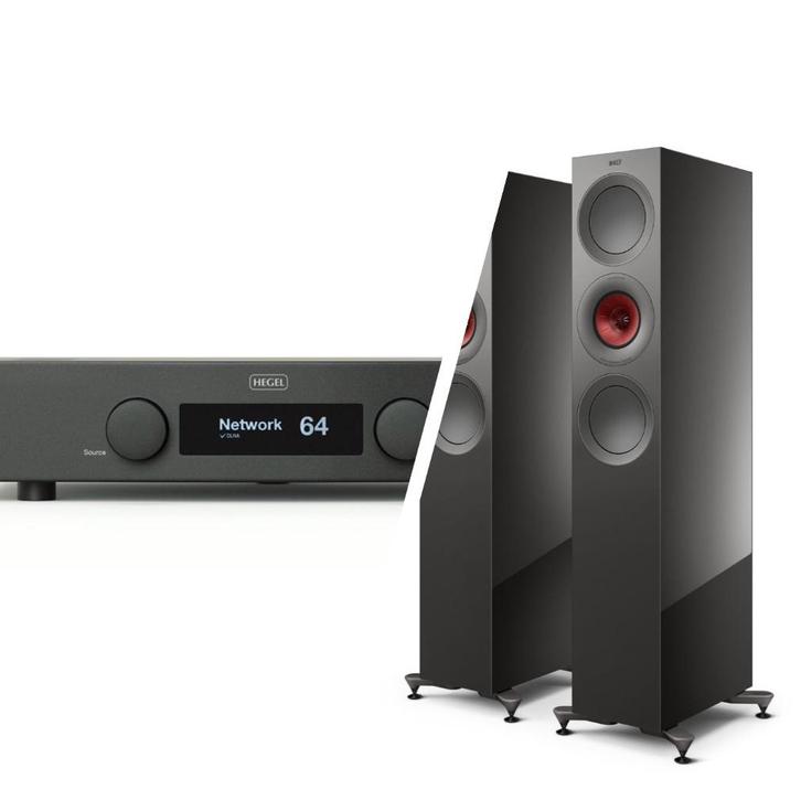 KEF R7 + Hegel H120 combideal! Inruil mogelijk. Kom langs., Audio, Tv en Foto, Luidsprekers, Zo goed als nieuw, Front, Rear of Stereo speakers