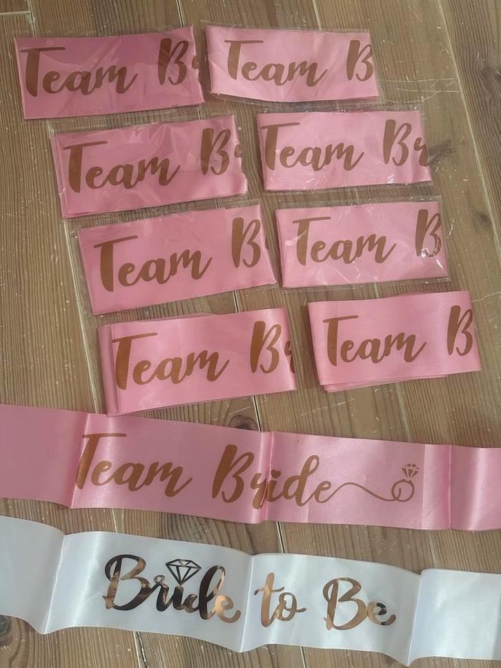 Bruiloft Accessoires - Team Bride, Kleding | Dames, Carnavalskleding en Feestkleding, Nieuw, Accessoires, Huwelijk, Ophalen of Verzenden