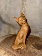 Poes, handgemaakt van hout, Verzenden, Nieuw, M, M