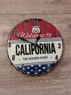 Welcome to California klok, Huis en Inrichting, Woonaccessoires | Klokken, Ophalen of Verzenden