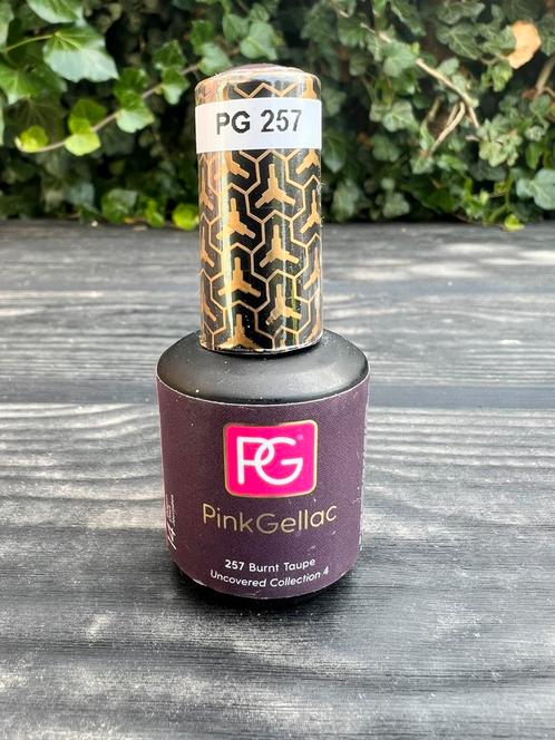 Pink gellac 257 Burnt Taupe, Sieraden, Tassen en Uiterlijk, Uiterlijk | Cosmetica en Make-up, Zo goed als nieuw, Handen en Nagels