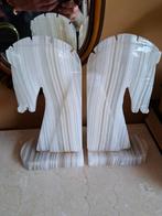 Set onyx marmeren boekensteunen paarden, Antiek en Kunst, Ophalen of Verzenden, Rechthoekig, Minder dan 50 cm