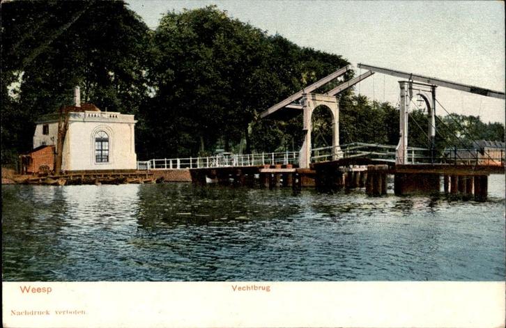 Weesp Vechtbrug  1902, Verzamelen, Ansichtkaarten | Nederland, Ongelopen, Utrecht, Voor 1920, Verzenden