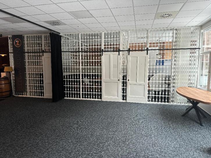 GRATIS! panelen met schuifdeuren (hout, ijzer & glas), Doe-het-zelf en Verbouw, Platen en Panelen, Zo goed als nieuw, Overige materialen