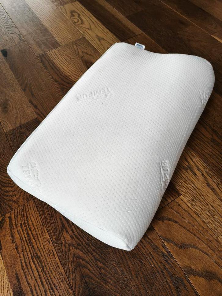 TEMPUR Symphony Hoofdkussen, Huis en Inrichting, Slaapkamer | Beddengoed, Zo goed als nieuw, Kussen, Eenpersoons, Wit, Ophalen of Verzenden