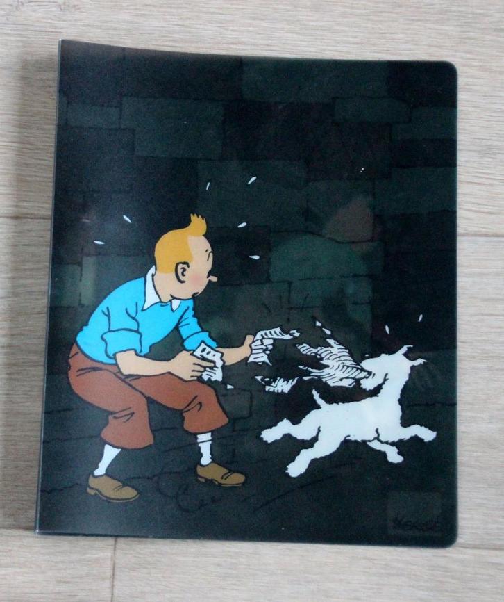 Farde anneux Tintin Kuifje ringmap farde Hergé A4 formaat, Verzamelen, Stripfiguren, Zo goed als nieuw, Beeldje of Figuurtje, Kuifje